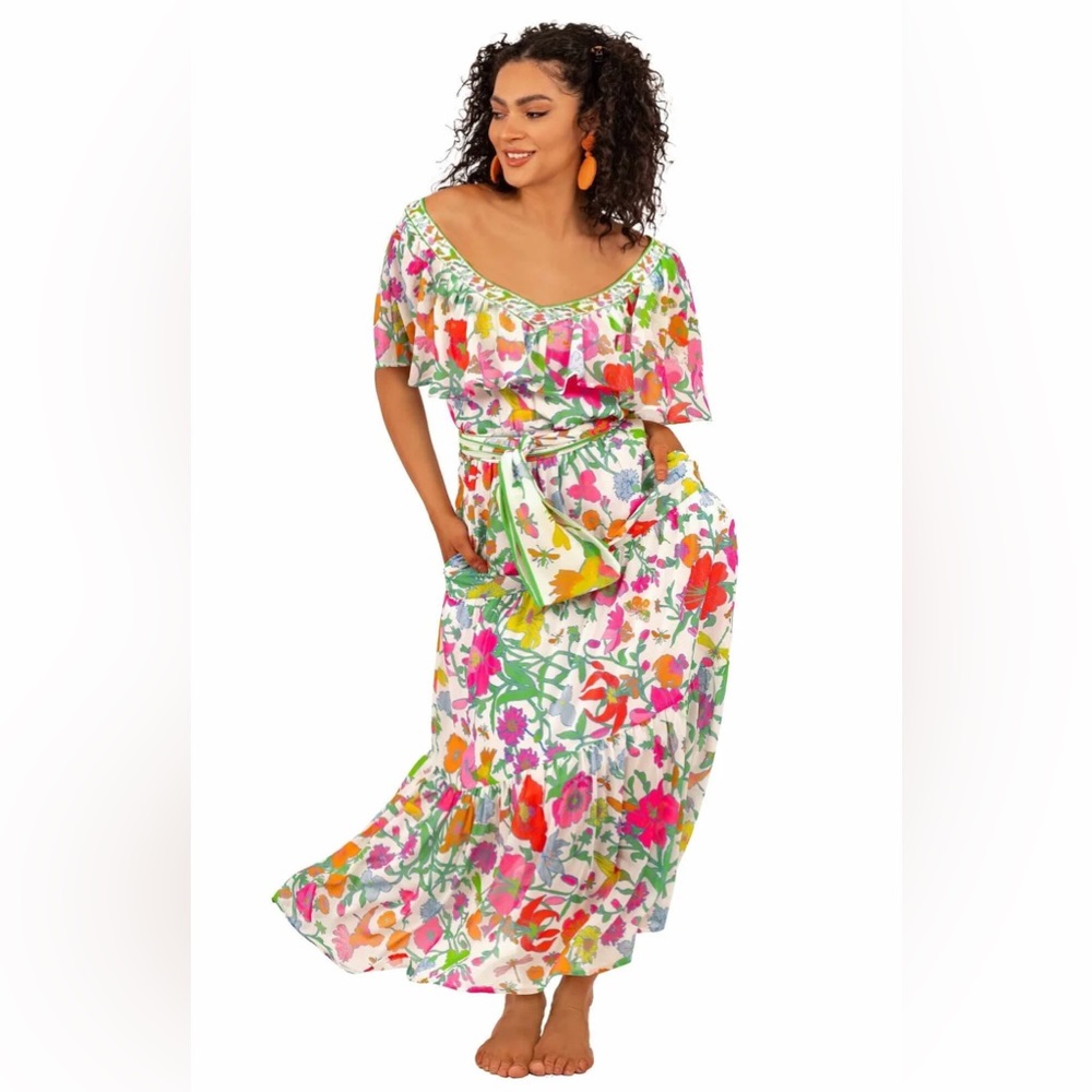 Gretchen Scott Arles Midi/Maxi dress in Birds and Bees
